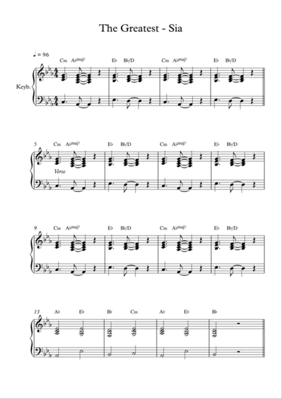 The Greatest Piano Solo scores gallery preview page 1