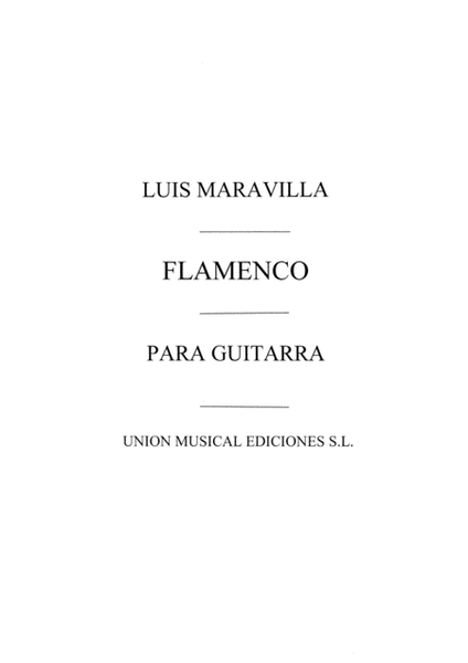 Maravilla: Flamenco Album Para Guitarra