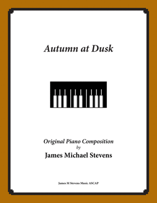 Book cover for Autumn at Dusk - Reflective Piano