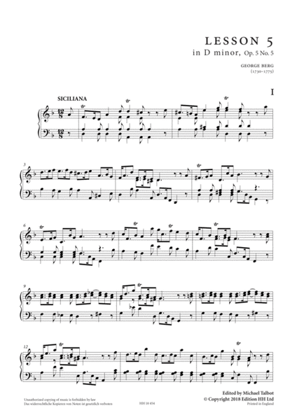 Eight Suites of Lessons Op. 5, vol. 2