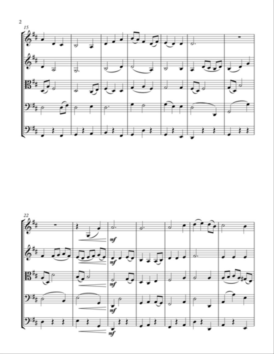 Be Thou My Vision (string orchestra) String Quartet scores gallery preview page 2