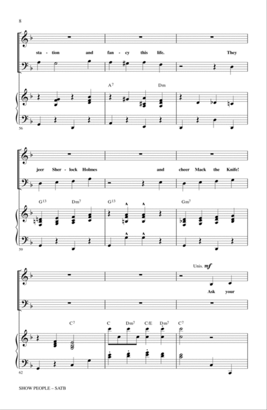 Show People 4-Part scores gallery preview page 6