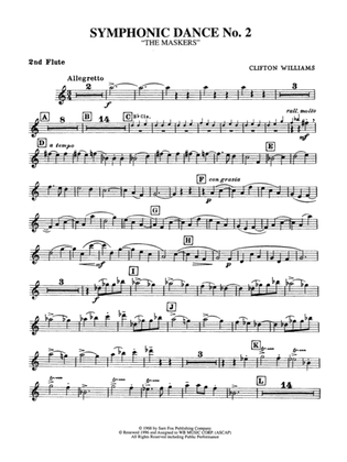 Symphonic Dance No. 2: 2nd Flute