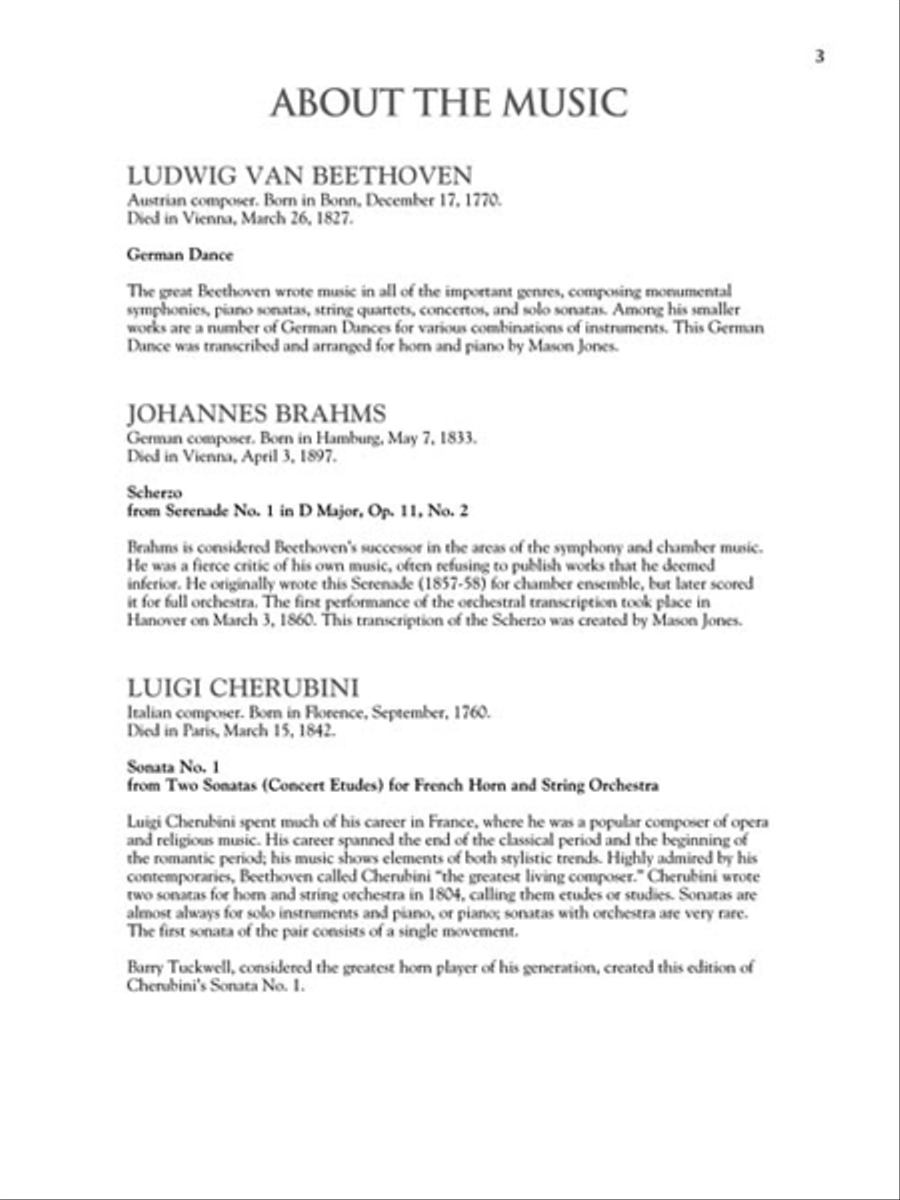 The Horn Collection – Intermediate Level Horn scores gallery preview page 4