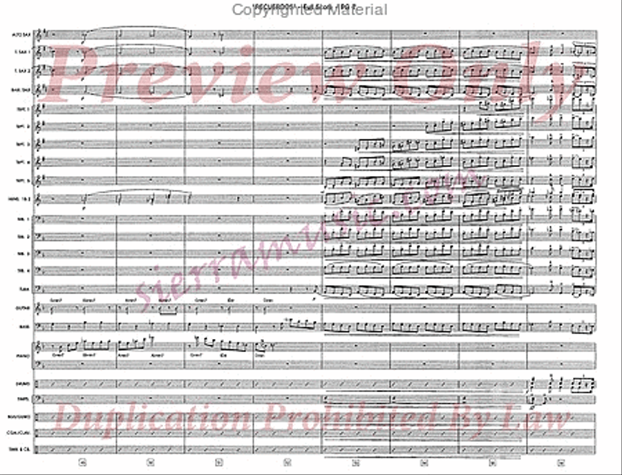 Recuerdos Jazz Ensemble scores gallery preview page 8