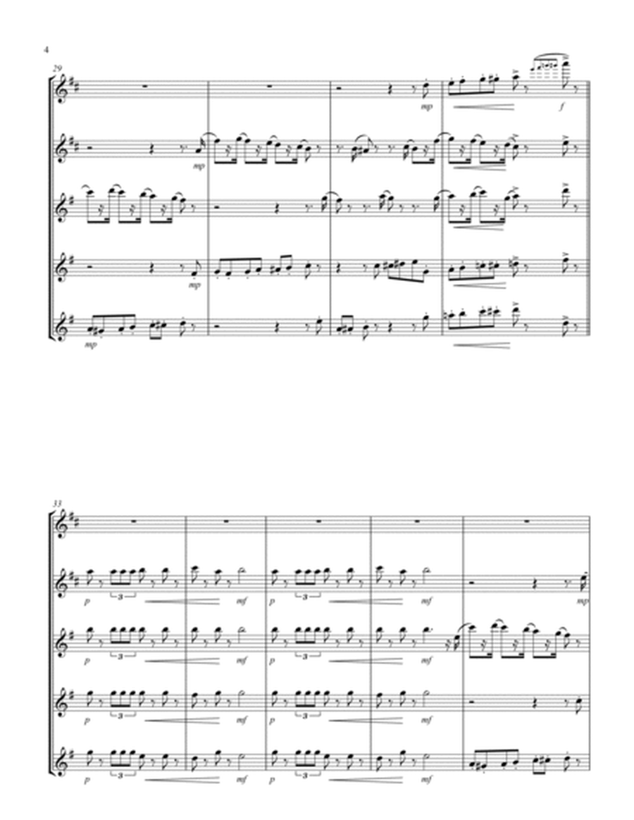 March (from "The Nutcracker Suite") (F) (Saxophone Quintet - 2 Alto, 3 Tenor)