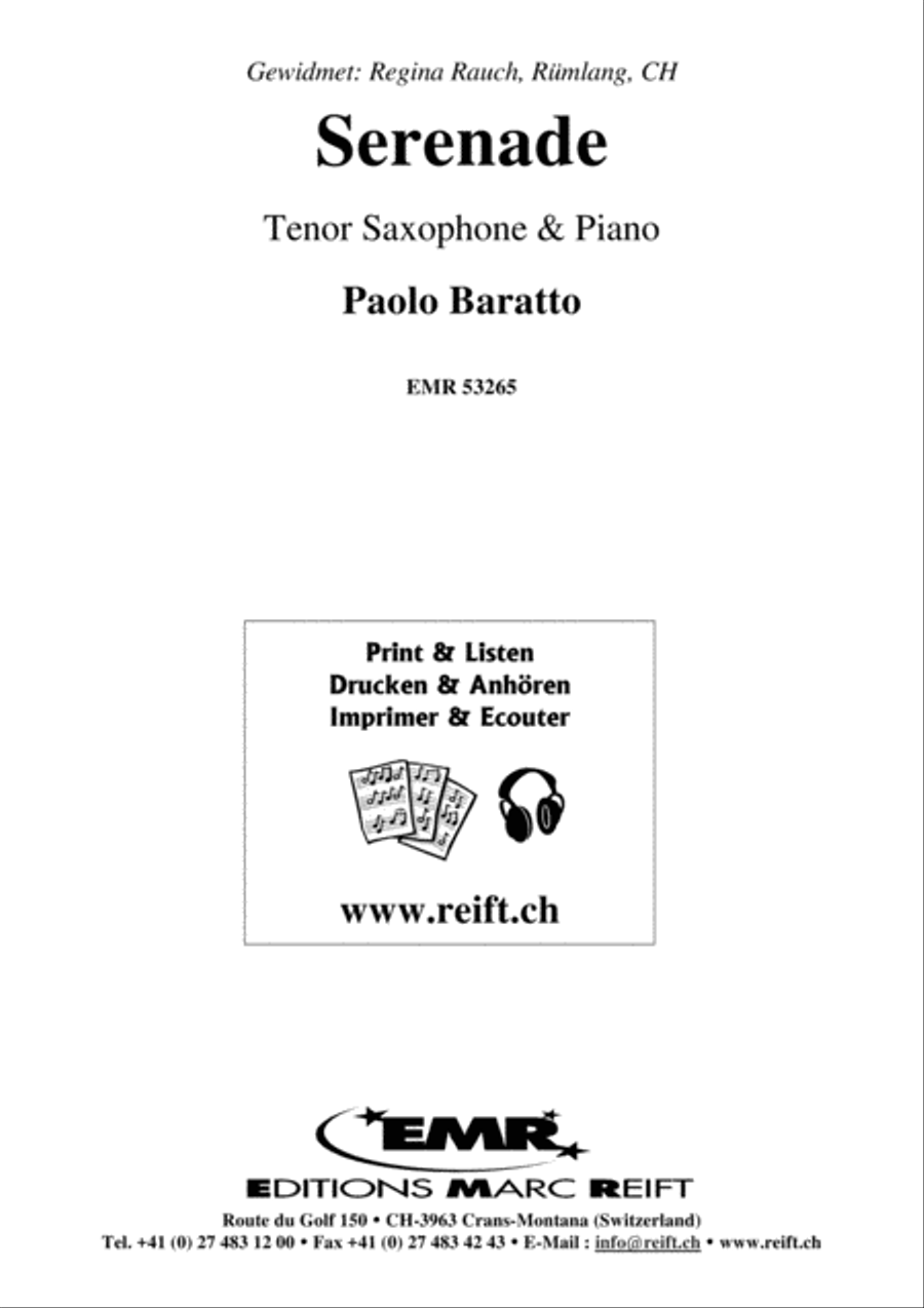 Serenade Tenor Saxophone scores gallery preview page 2