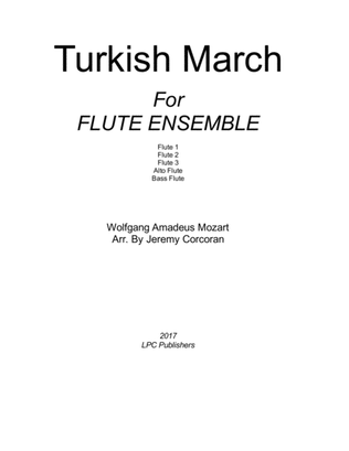 Book cover for Turkish March for Flute Ensemble