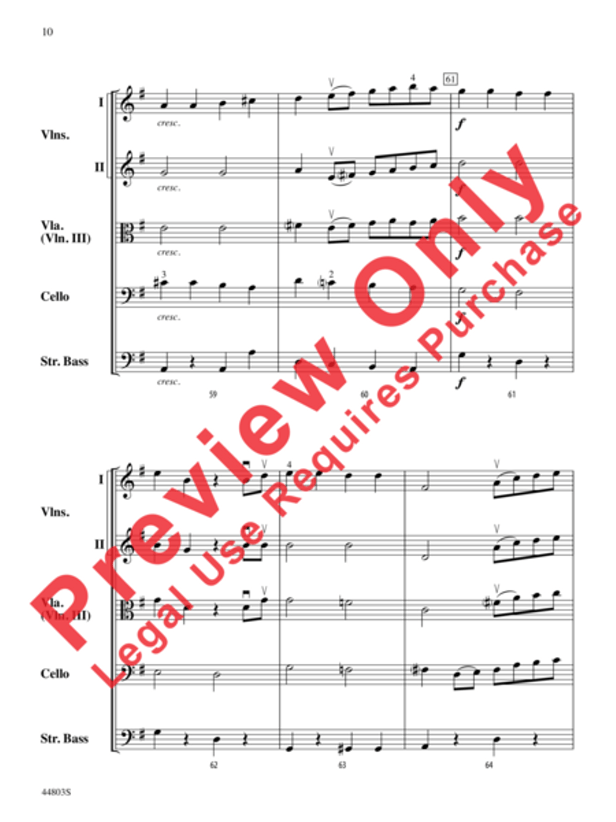 A Holly Jolly Christmas String Orchestra scores gallery preview page 11
