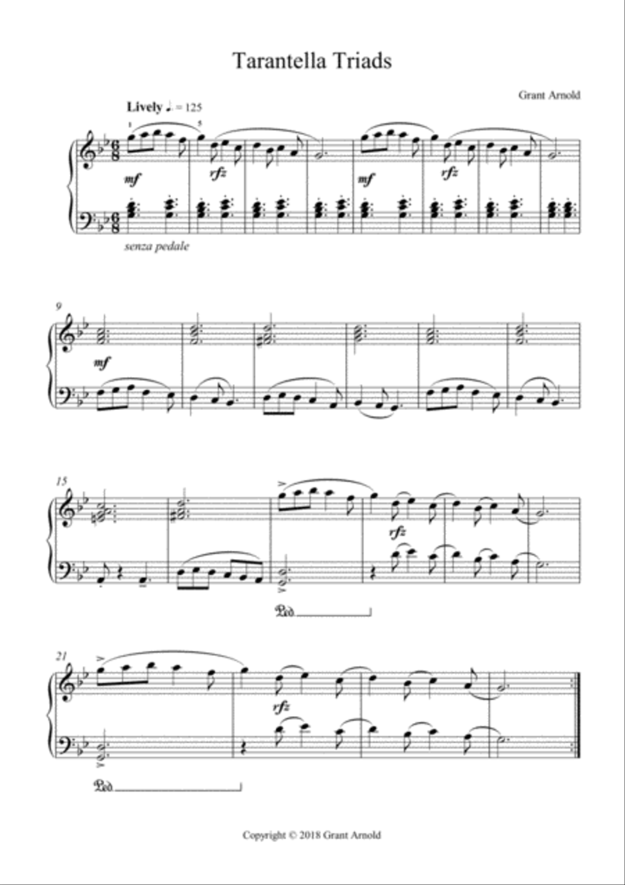 Tarantella Triads Piano Method scores gallery preview page 1