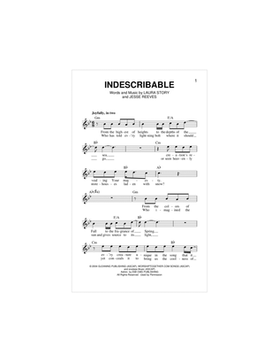 Book cover for Indescribable