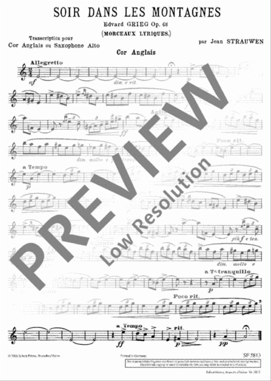 Evening in the Mountains Evening in the Mountains English Horn scores gallery preview page 8