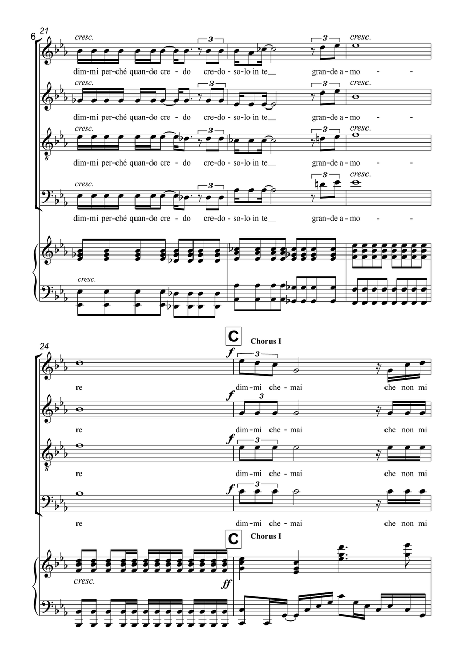 Grande Amore 4-Part scores gallery preview page 6
