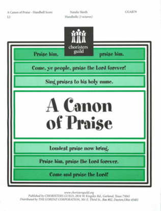 A Canon of Praise - Handbell Part