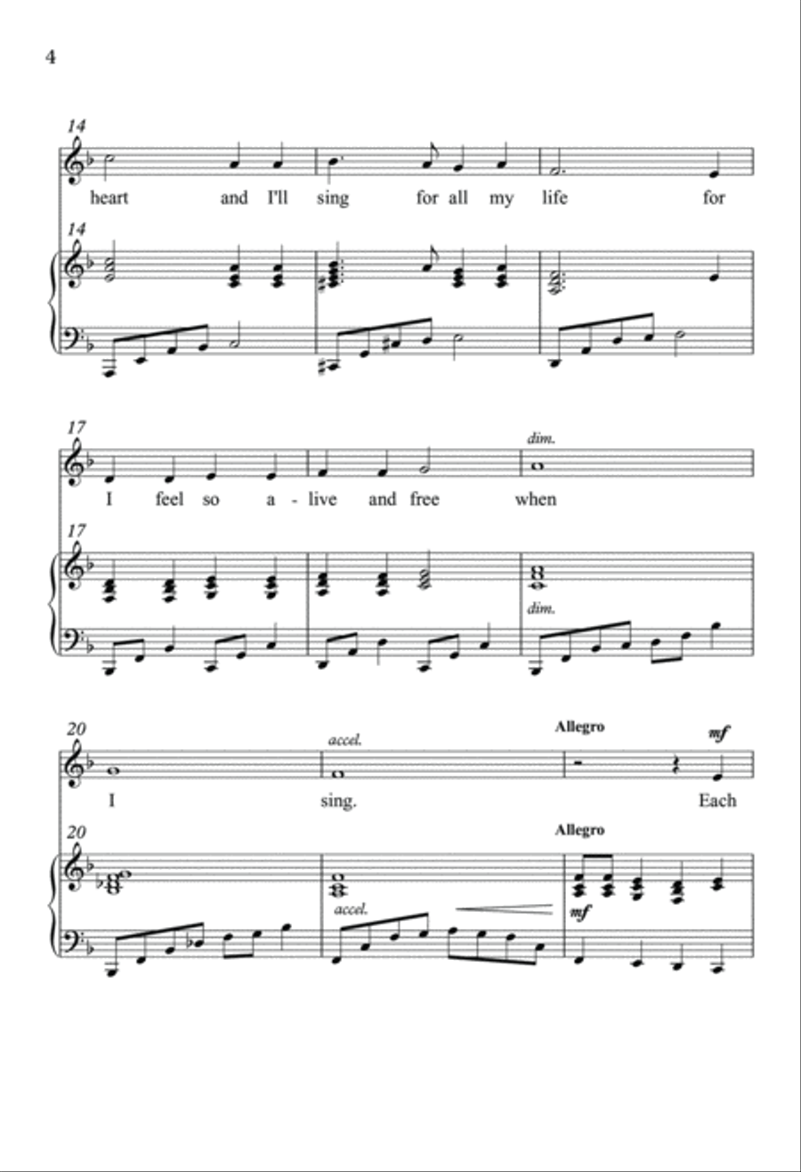 When I Sing Unison Choir scores gallery preview page 3
