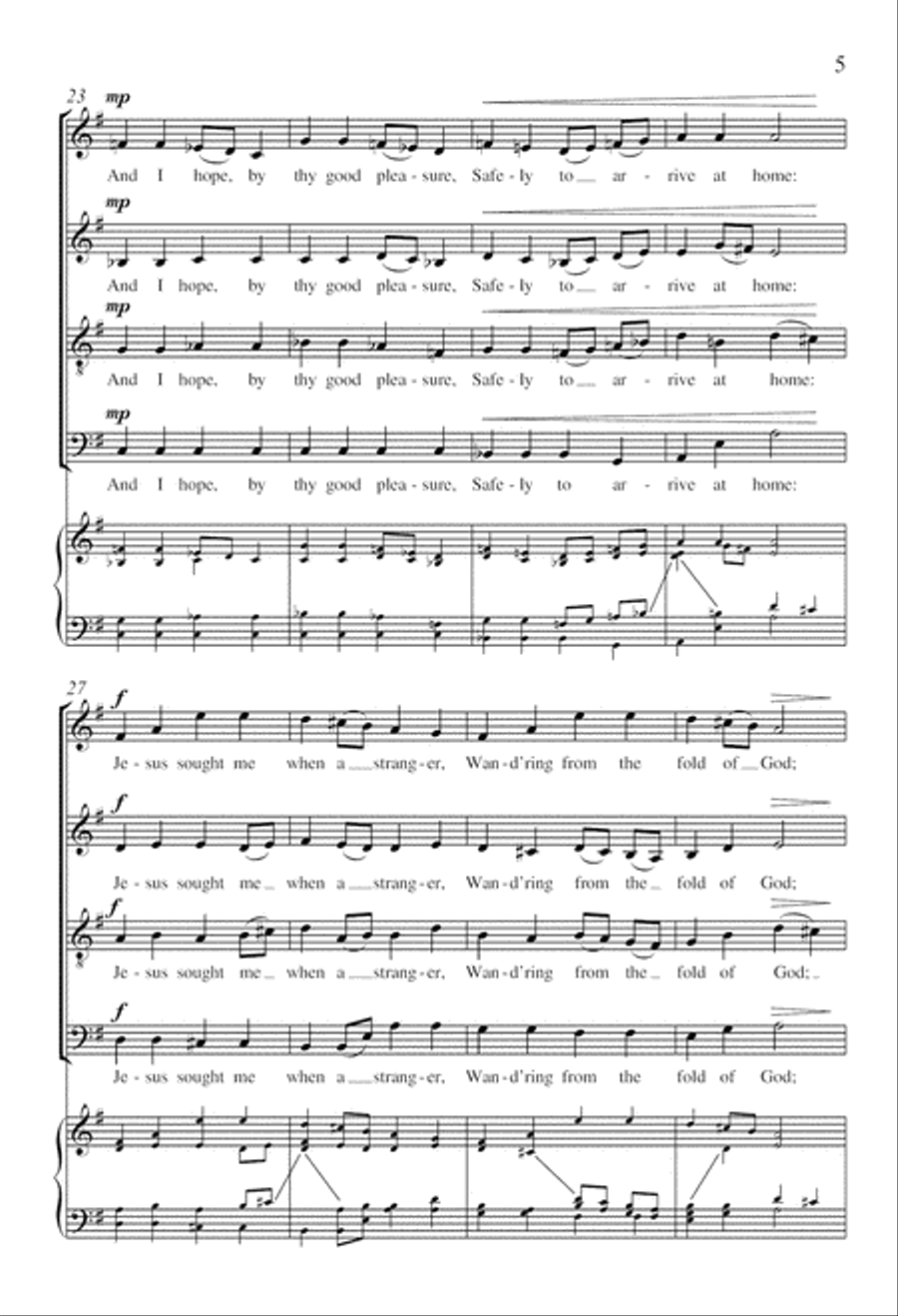 Come, Thou Fount of every blessing 4-Part scores gallery preview page 4
