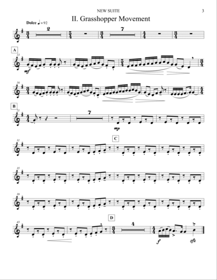 New Suite (Parts) [2] Concert Band scores gallery preview page 3