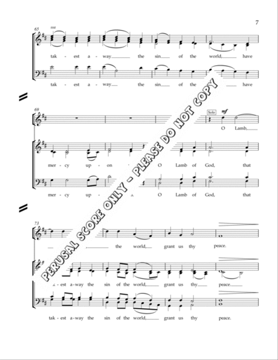 Missa Brevis 4-Part scores gallery preview page 7