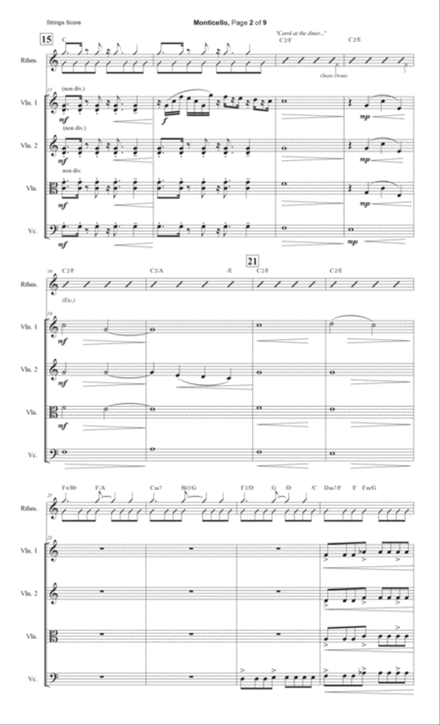 Monticello Monticello Small Ensemble scores gallery preview page 2