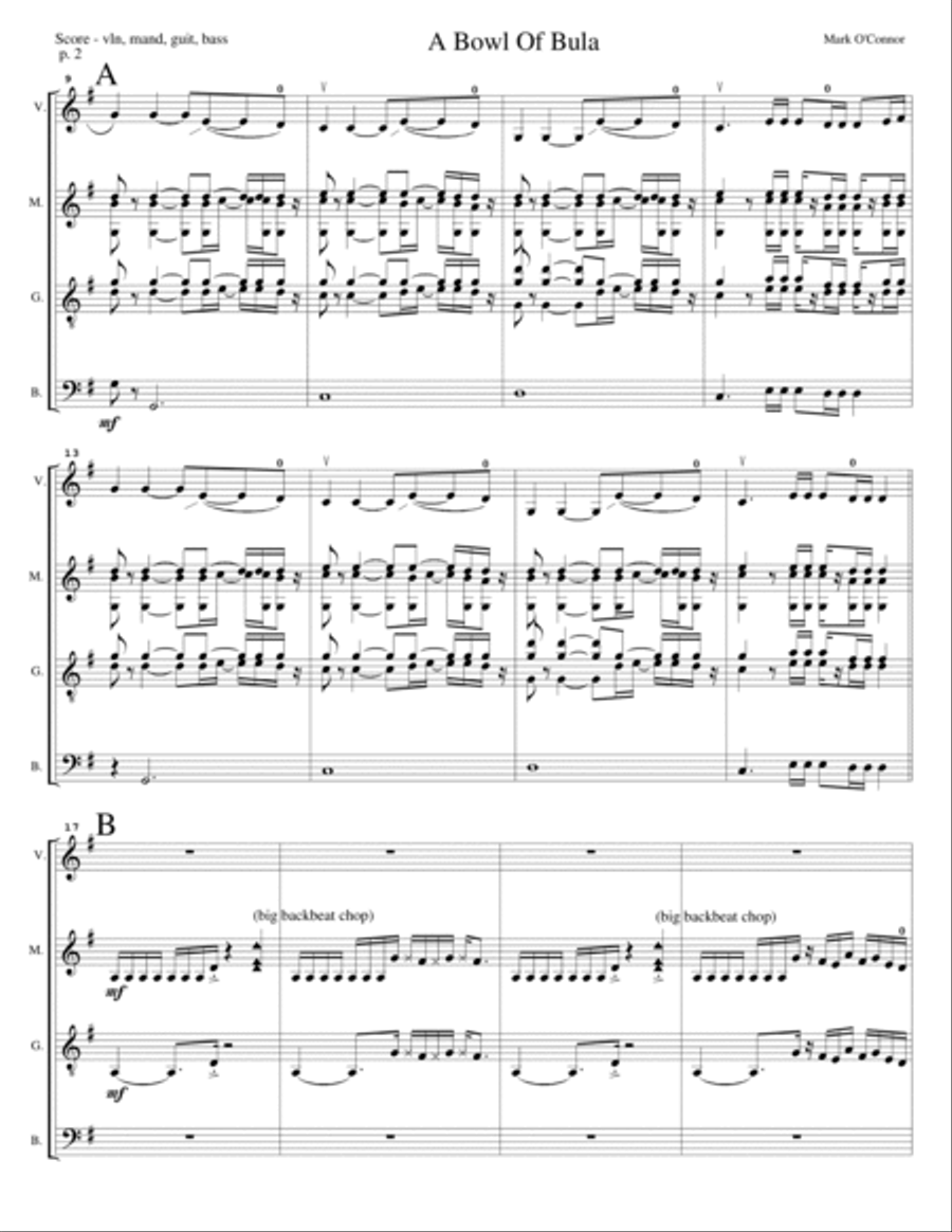 Thirty-Year Retrospective Collection (Score – violin, mandolin, guitar, bass) Small Ensemble scores gallery preview page 4