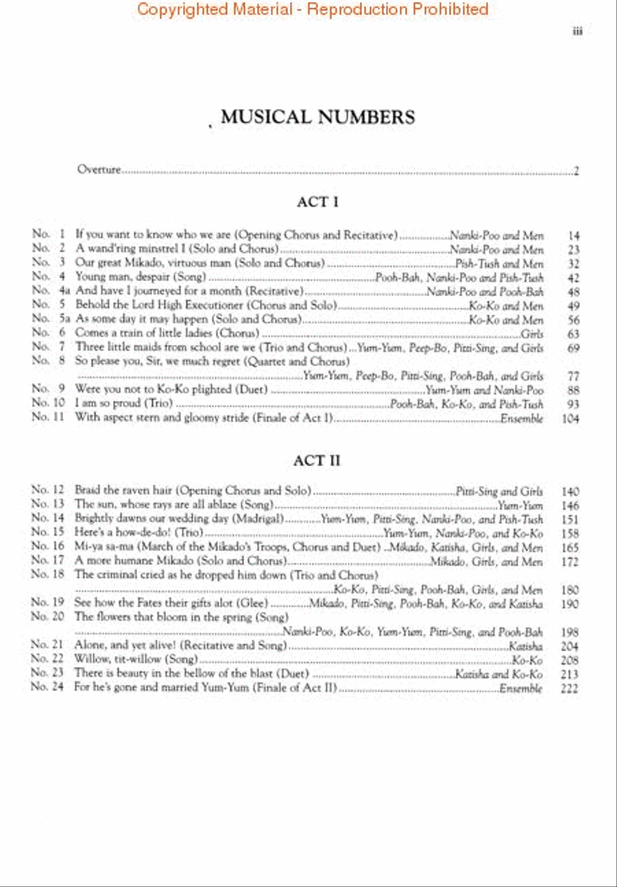 The Mikado Voice scores gallery preview page 2