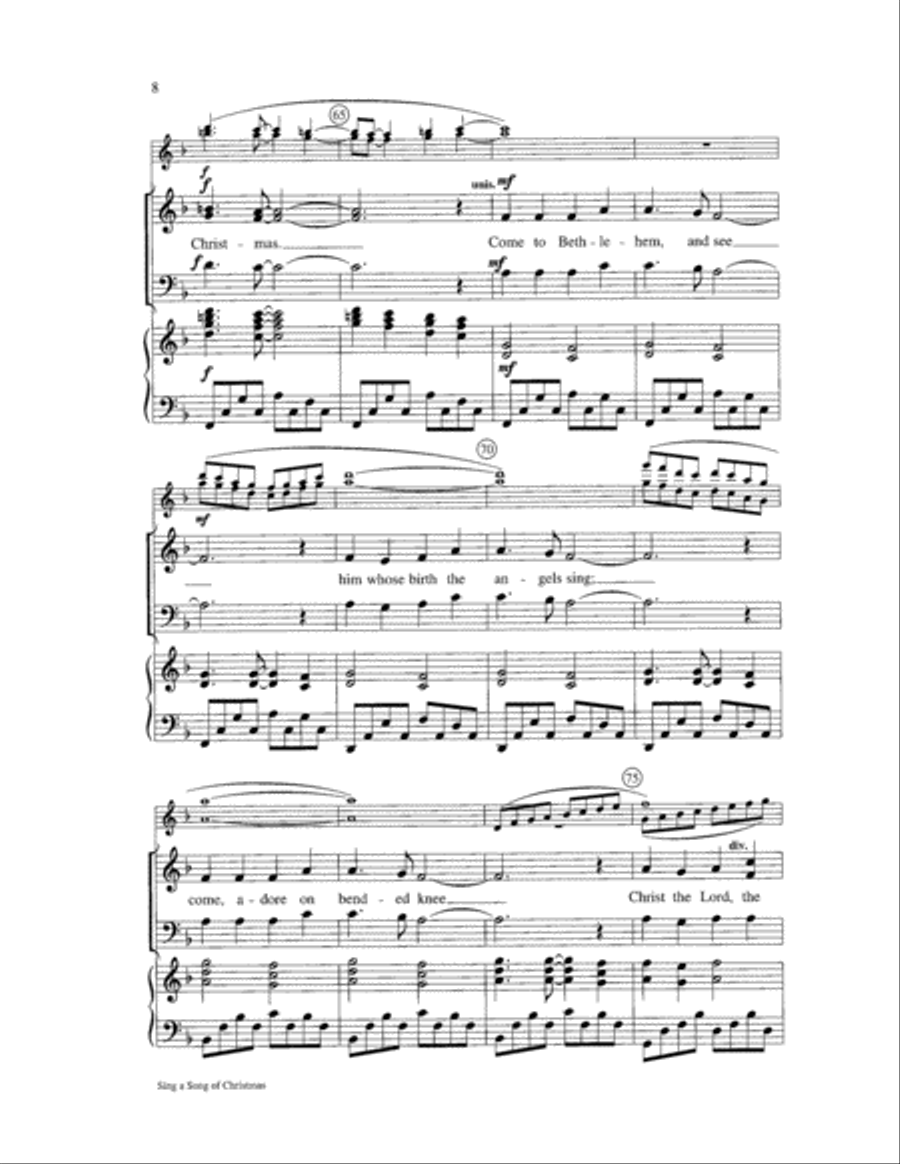 Sing a Song of Christmas Sing a Song of Christmas 3-Part scores gallery preview page 8