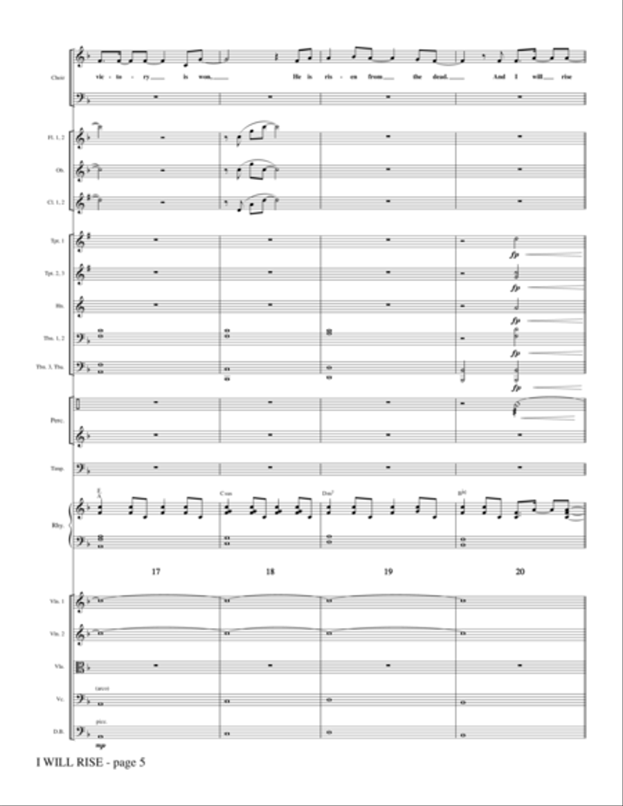I Will Rise - Full Score Choir scores gallery preview page 5