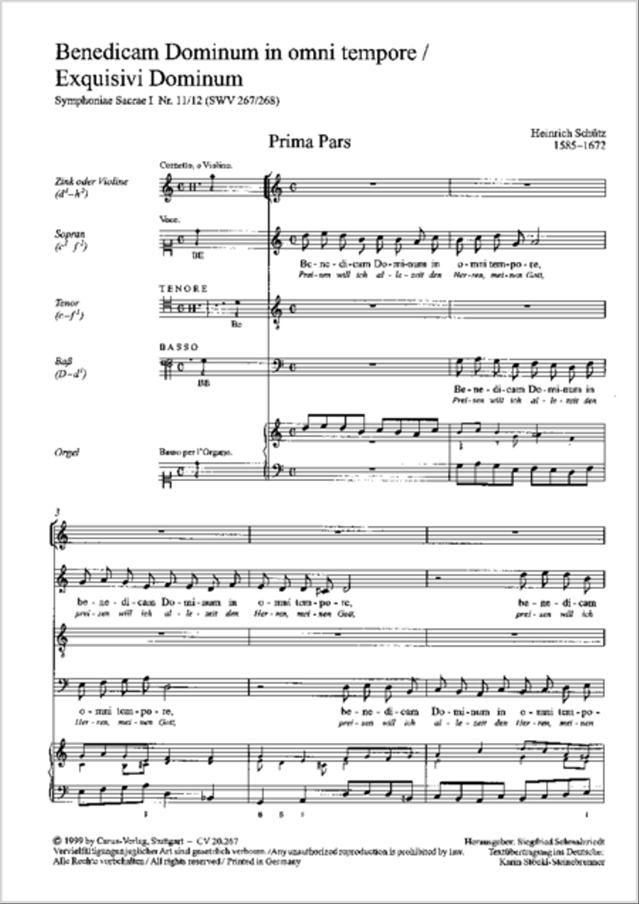 Benedicam Dominum; Exquisivi Dominum Score scores gallery preview page 26