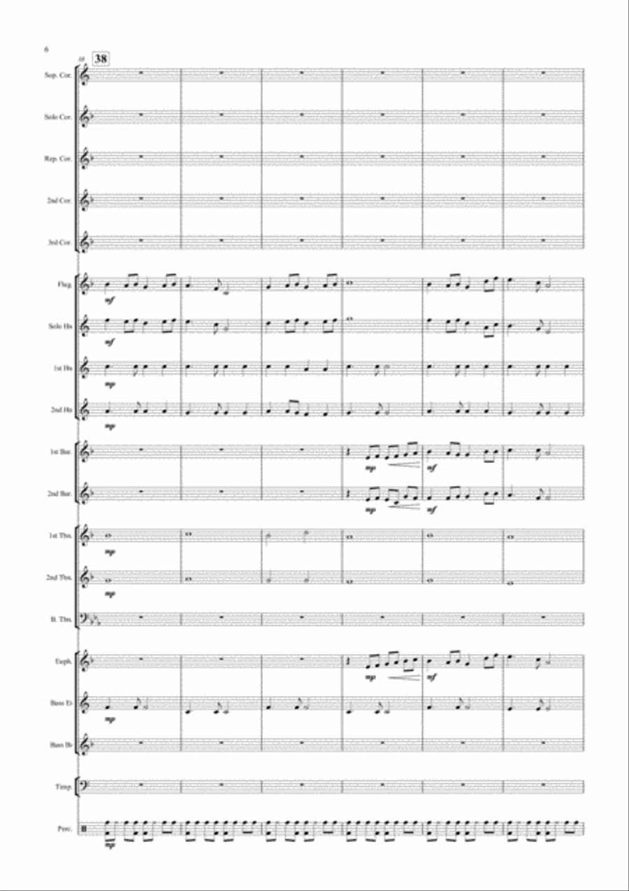 Ballad for Jeannie Brass Ensemble scores gallery preview page 6