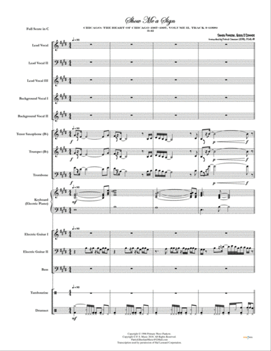 Hachiko: A Dog's Tale Small Ensemble scores gallery preview page 1