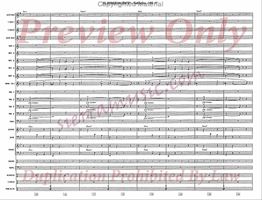 El Congo Valiente Jazz Ensemble scores gallery preview page 18
