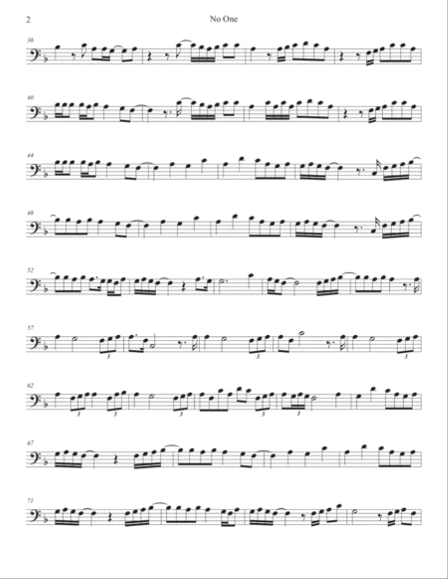 No One Bassoon Solo scores gallery preview page 2