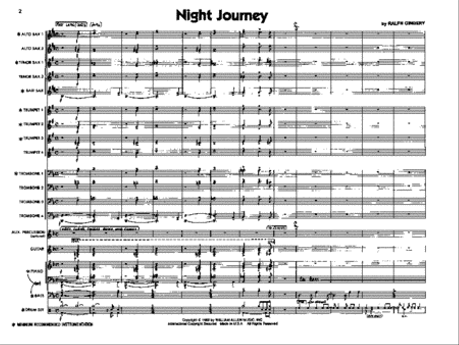 Night Journey Night Journey Jazz Ensemble scores gallery preview page 2