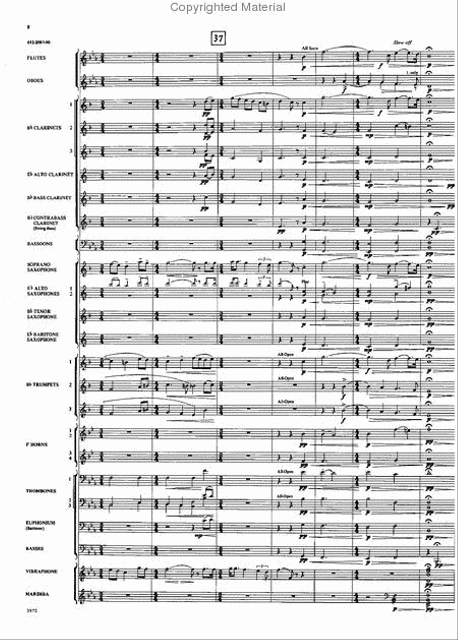 Two Grainger Melodies Concert Band scores gallery preview page 7