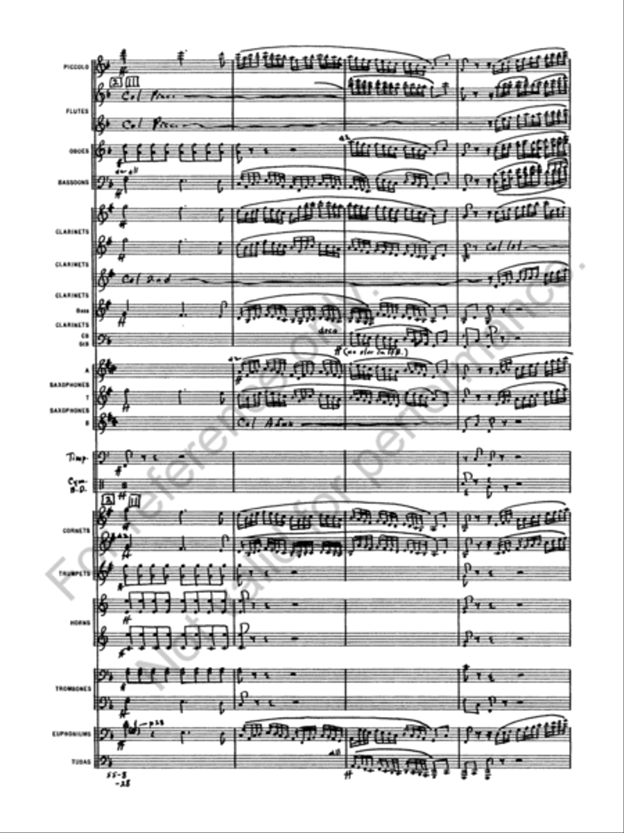 Symphony No. 4 Concert Band scores gallery preview page 10