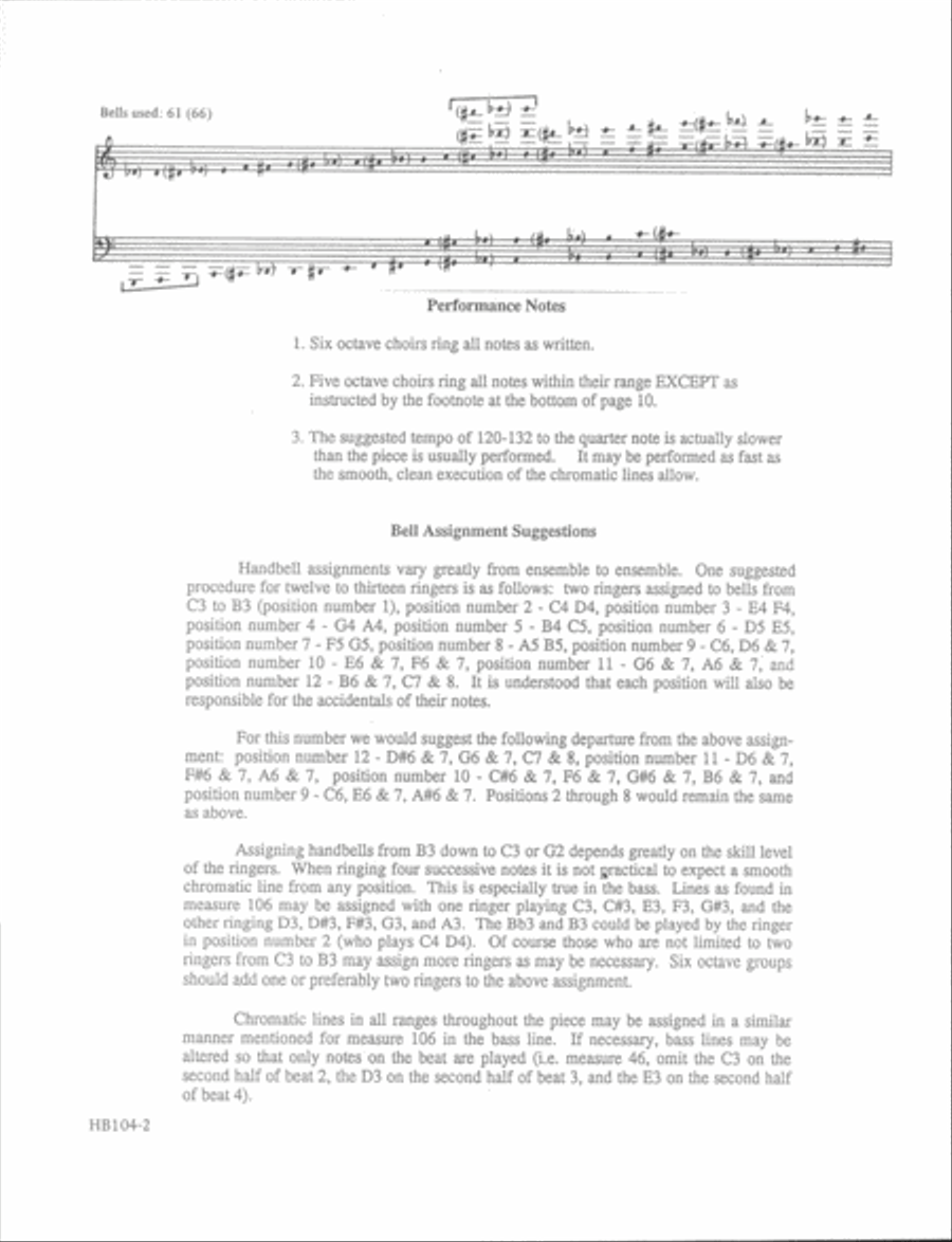 Entry of the Gladiators Handbell Choir scores gallery preview page 2