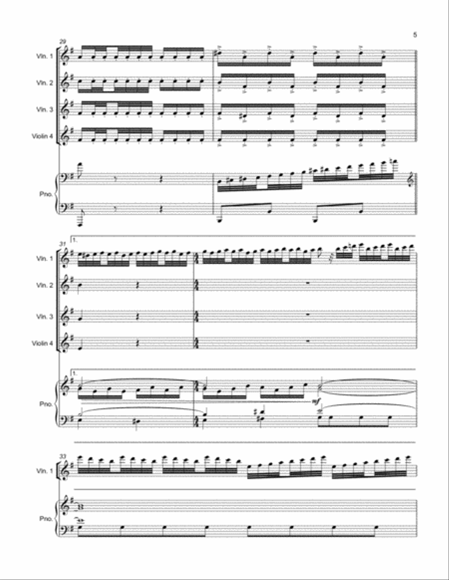 Winter, Mvmt. 1 (Vivaldi's Four Seasons) Small Ensemble scores gallery preview page 6