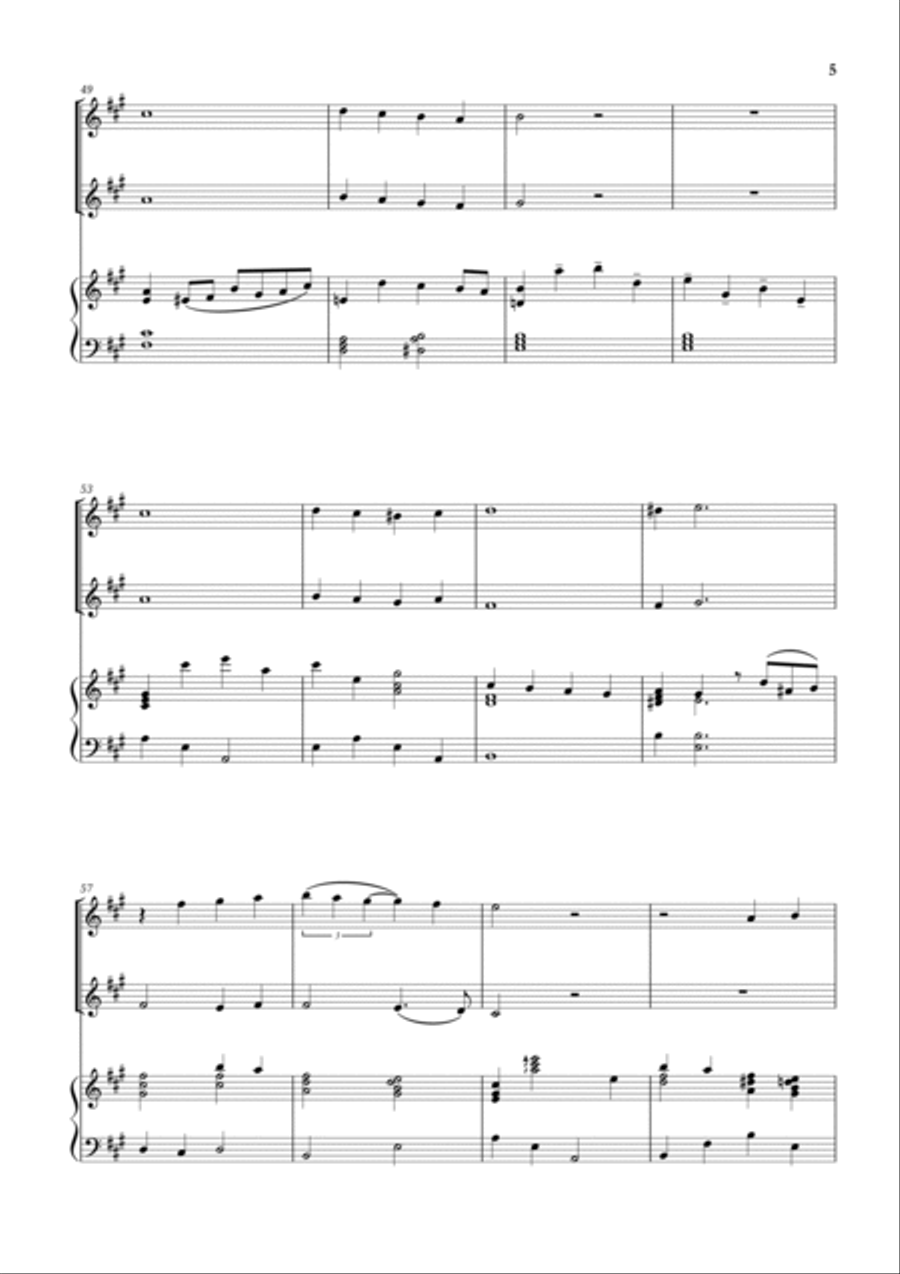 White Christmas Woodwind Duet scores gallery preview page 5