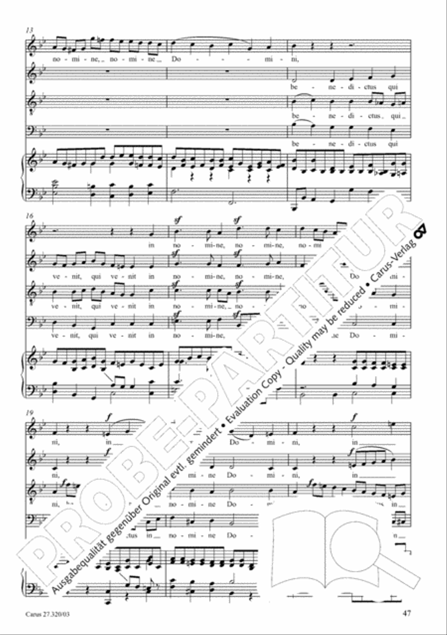 Requiem in D minor 4-Part scores gallery preview page 48
