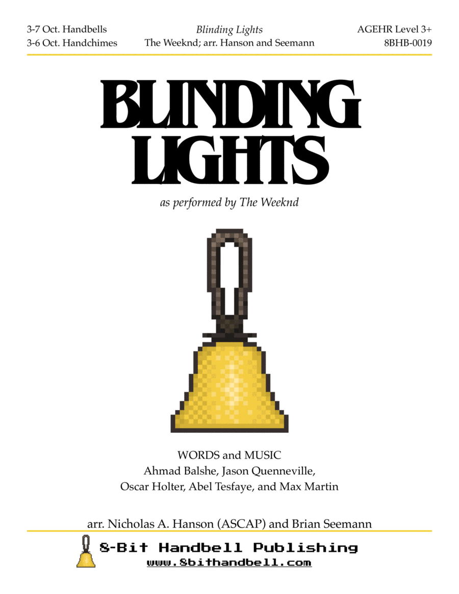 Blinding Lights Handbell Choir scores gallery preview page 1