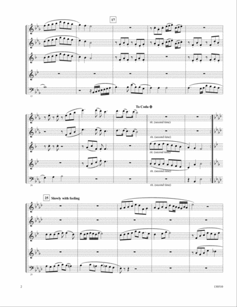 Count Your Blessings Woodwind Quintet scores gallery preview page 2