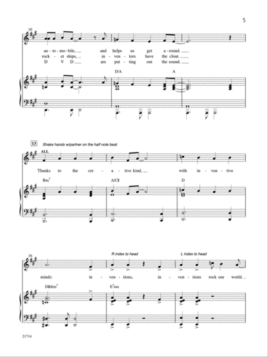 Inventions Rock - CD Kit Choir scores gallery preview page 4