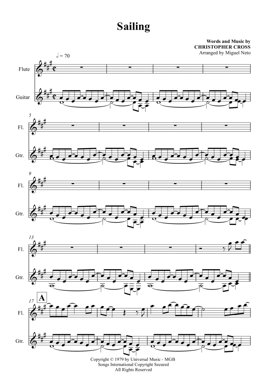 Sailing Flute scores gallery preview page 1