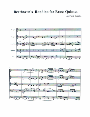 Beethoven Rondino for Brass Quintet