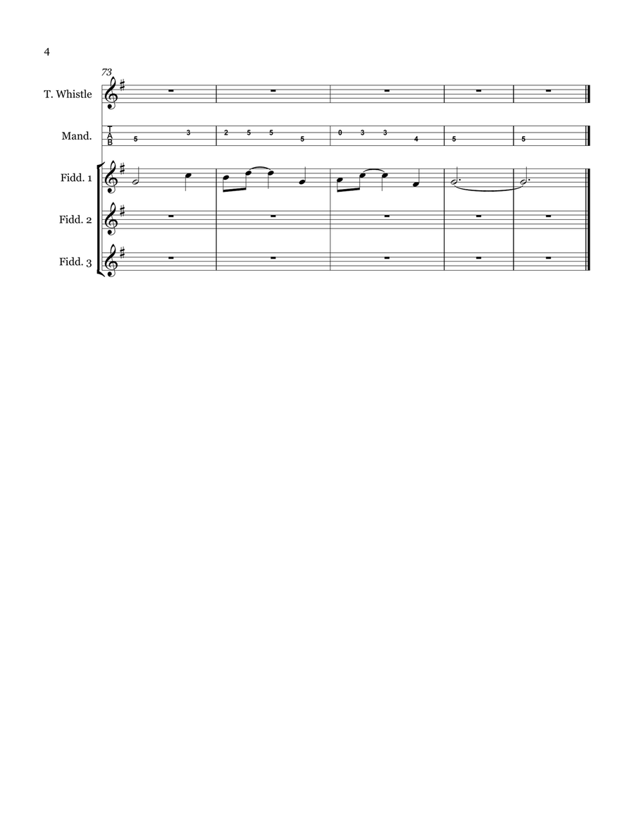 Planxty Fanny Powers Small Ensemble scores gallery preview page 4