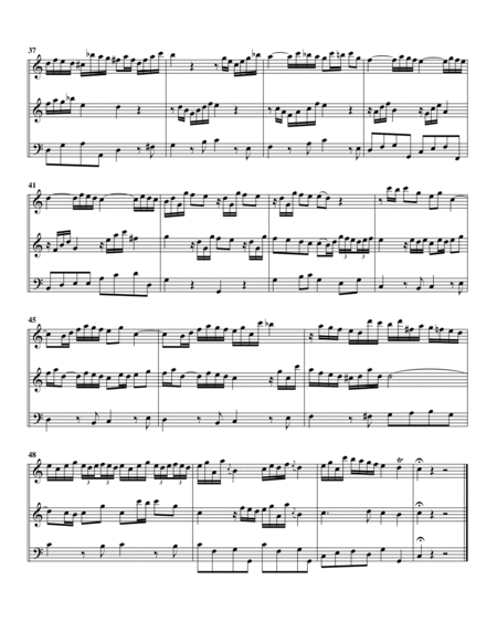 Organ trio (arrangement for recorders)