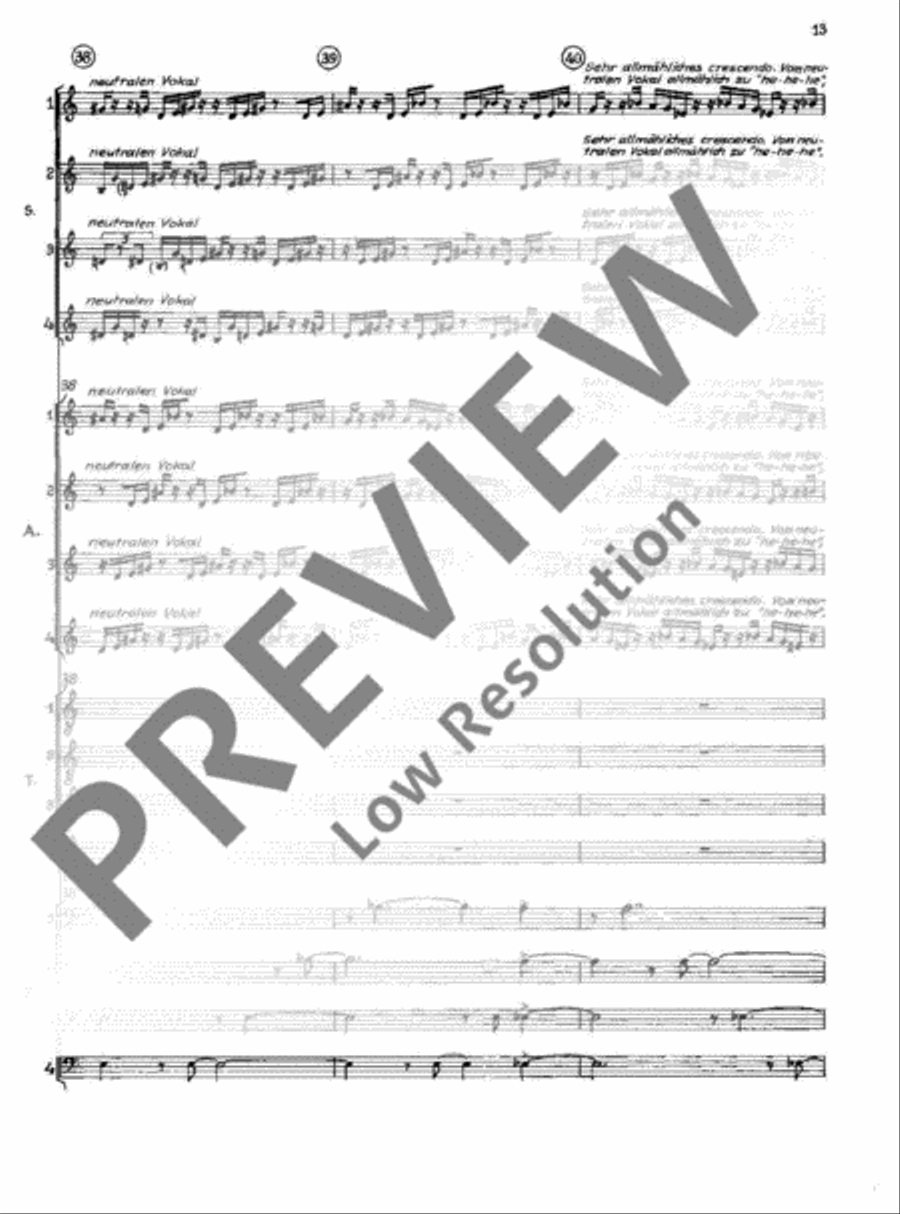 Drei Phantasien 4-Part scores gallery preview page 14