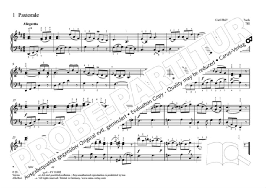 Pastoral music for organ, vol. 2: Germany, Bohemia, Austria, South Tyrol Organ Solo scores gallery preview page 6