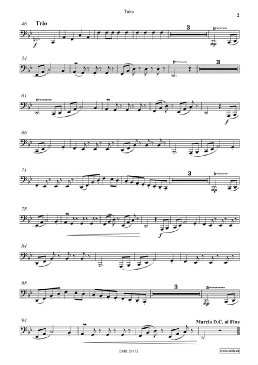 Radetzky March Radetzky March Tuba scores gallery preview page 3