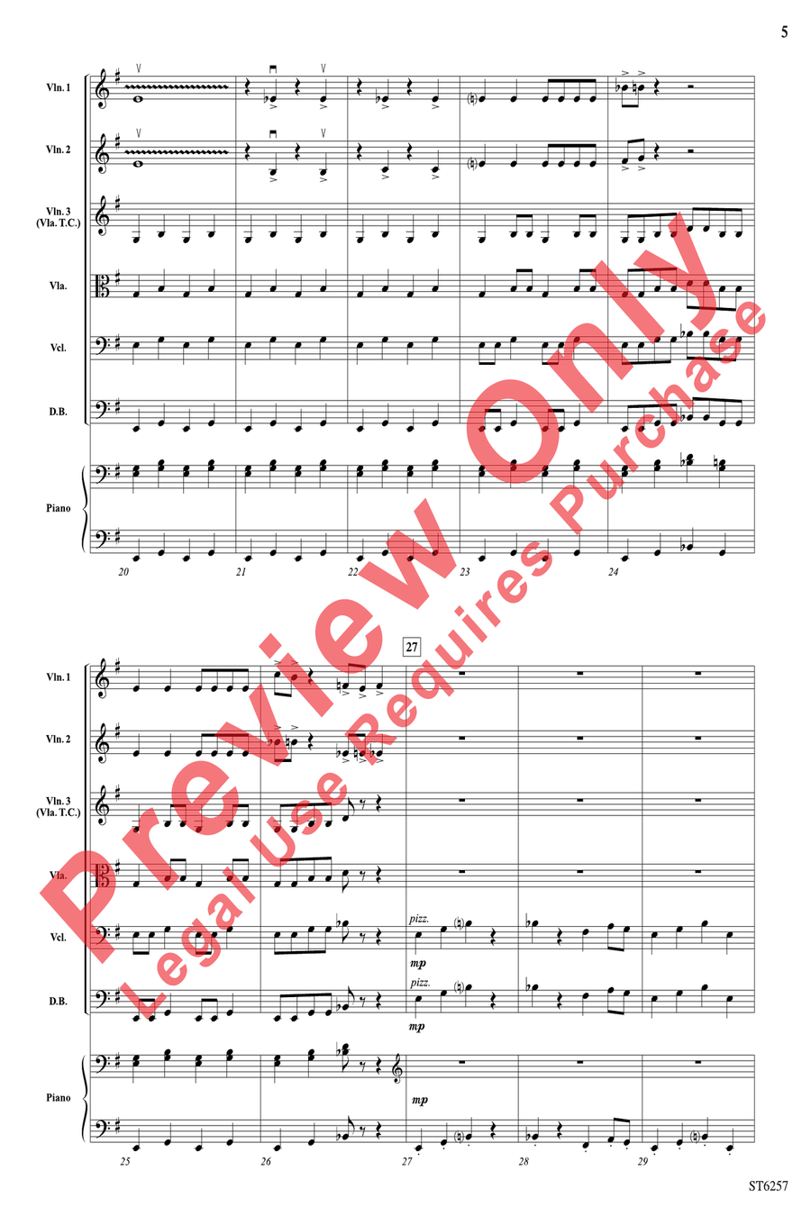 March of the Shadows String Orchestra scores gallery preview page 5